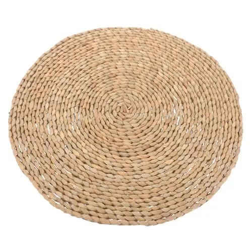 Produktbild: JEWEDECO Handgewebtes Yoga Und Meditationskissen Bodenkissen Mit Waschbarem Bezug Perfekt Für Yoga Und Tempel Hergestellt Aus Natürlichen Materialien Extra Sitzhöhe