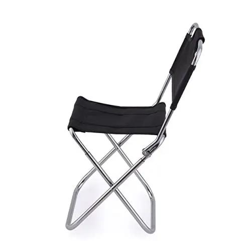 Produktbild: JEWEDECO Klappstuhl faltstuhl Lounge Bank strandsessel Beach Chair strandkörbe strandstühle Strand Sessel fischersessel picknickstuhl klappstühlen Klapphocker tragbar klappbarer Stuhl Black