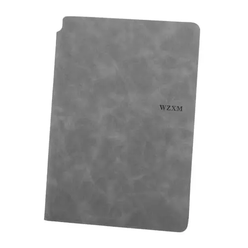 Produktbild: JEWEDECO Tragbares Whiteboard Das Notebook Notizbuch Weiße, Trocken Abwischbare Tafel Kleine Tafel Trocken Abwischbare Schreibtischunterlage Trockenlöschtafel Klein Büroplanertafel Grey Pu