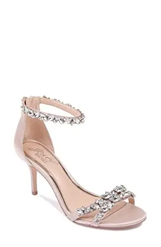Produktbild: Jewel Badgley Mischka Damen Caroline Riemchenpumps, Beige (Champagne Satin 256), 36.5 EU