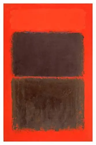 Produktbild: JH Lacrocon Light Red Überschw 1957 von Mark Rothko - 60X90 cm Abstrakt Leinwand Gemälde Handgemalt Reproduktionen Gerollte Wandkunst für Wohnzimmer