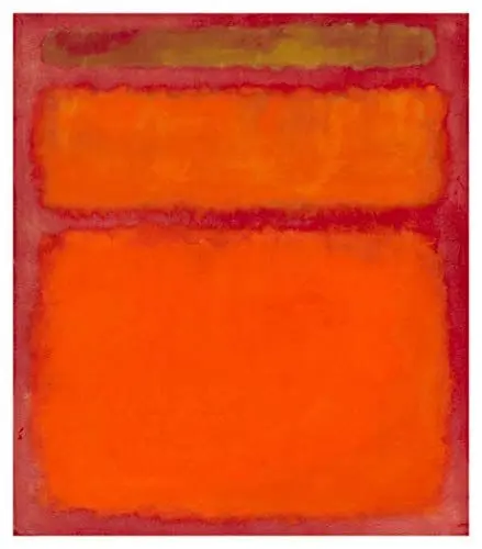 Produktbild: JH Lacrocon Orange Rot Gelb 1961 von Mark Rothko - 80X90 cm Abstrakt Leinwand Gemälde Handgemalt Reproduktionen Gerollte Wandkunst für Wohnzimmer