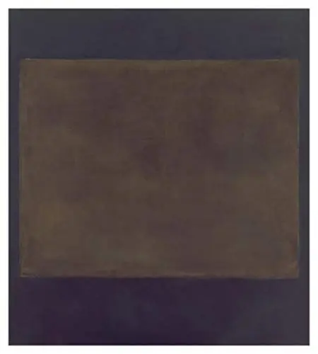 Produktbild: JH Lacrocon Plum Und Dark Brown 1964 von Mark Rothko - 80X90 cm Abstrakt Leinwand Gemälde Handgemalt Reproduktionen Gerollte Wandkunst für Wohnzimmer