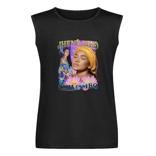Produktbild: Jhene Aiko Chilombo Sleeveless T-Shirt Man's Fashion Cotton Black Vest Tank Clothes L