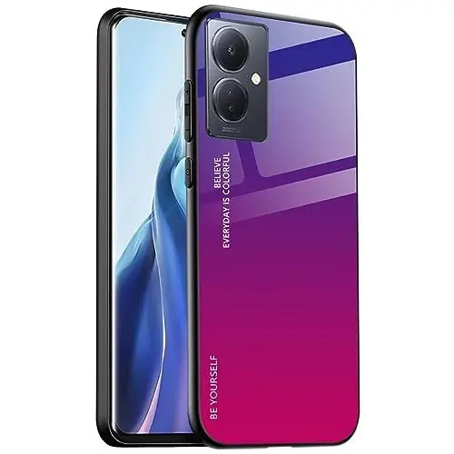 Produktbild: JIAFEI Hülle für Vivo V29 Lite Handyhülle, Hülle Farbverlauf Glas und TPU Schutzhülle Case Cover für Vivo V29 Lite, 4