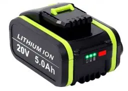 Produktbild: Jialitt 20V 5000mAh Ersatzakku für Worx Akku WA3553 Li-Ion Akku Wiederaufladbar für Worx Akku 20V WA3556 WA3551.1 mit Ladestandanzeige <strong>Nicht für Landroid Vision M600 M800 L1300 L1600:</strong> 