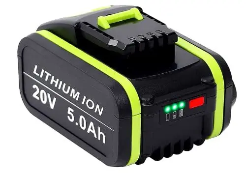 Produktbild: Jialitt 20V 5000mAh Ersatzakku für Worx Akku WA3553 Li-Ion Akku Wiederaufladbar für Worx Akku 20V WA3556 WA3551.1 mit Ladestandanzeige <strong>Nicht für Landroid Vision M600 M800 L1300 L1600:</strong> 