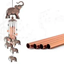 Produktbild: JIAUFU Elefant windspiele für draußen hängend,Geschenke für Väter, Mütter, Familie, Freunde, Kollegen,Rasengarten -Dekoration,Windspiel für Garten deko draußen, Hof, Terrasse und Heimdekoration