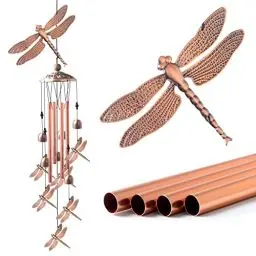 Produktbild: JIAUFU Libelle windspiele für draußen hängend,Geschenke für Väter, Mütter, Familie, Freunde, Kollegen,Rasengarten -Dekoration,Windspiel für Garten deko draußen, Hof, Terrasse und Heimdekoration