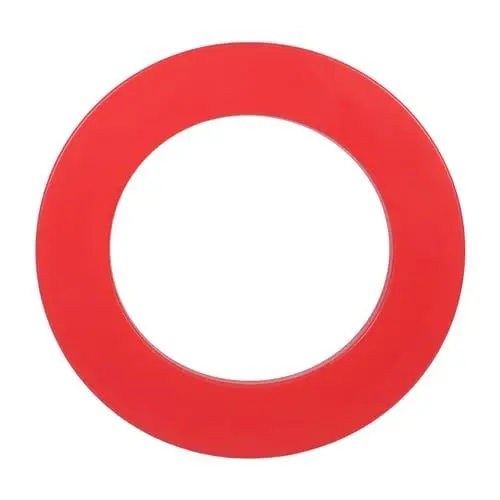 Produktbild: Jiawu Dartscheiben-Umrandungs-Wandschutz, Ringstabile Umrandung, PU-Dart-Rückwand für Standard-18-Zoll-Sisal-Turnier-Dartscheibe, Sicher zu Verwenden (Rot)