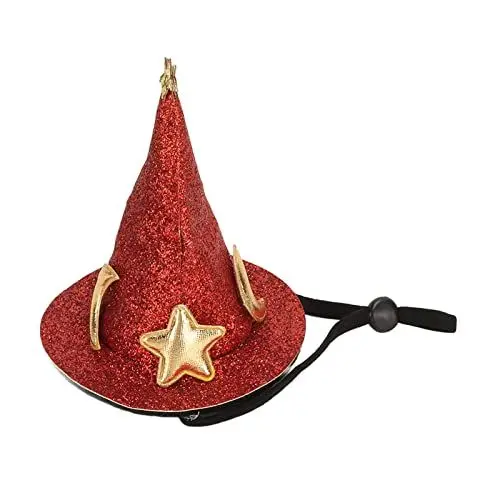 Produktbild: Jiawu Halloween-Hut, Hamster-Hut, Mini-Kleintier-Hut, Kleintier-Kostüm, Halloween-Zauberer-Hut, Halloween-Kostüme, Hexenkopf-Zubehör, Ideal für Kaninchen, Eidechsen, Meerschweinchen