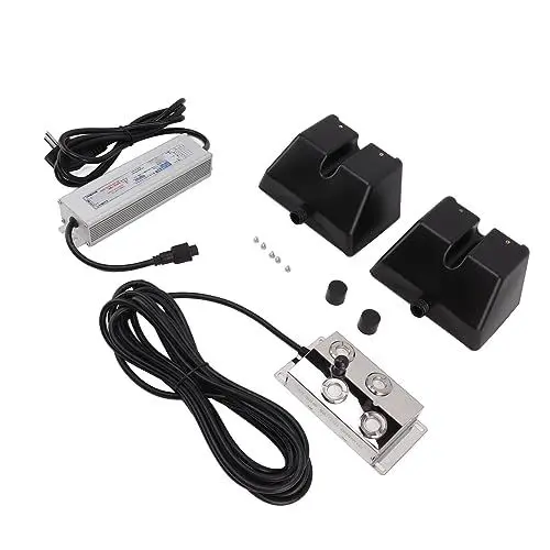 Produktbild: Jiawu Ultraschall-Nebelmaschine, 150 W, 4 Köpfe, Ultraschall-Nebelmaschine, Edelstahl-Teichnebel-Luftbefeuchter, IP67 Wasserdichtes Netzteil für Gewächshaus-Teich-Festivals (EU-Stecker)
