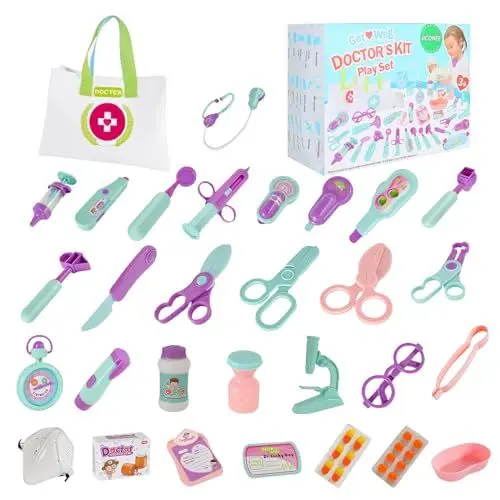 Produktbild: JICONEE Arztkoffer Spielzeug für Kinder Geschenk Mädchen 3 Jahre,Arztkoffer Kinder Rollenspiel und Kreativität,für Kinder ab 3 Jahren
