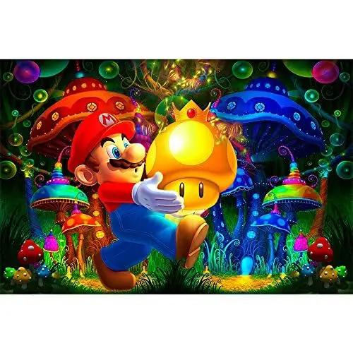 Produktbild: jieyisier Cartoon Diamond Painting Anime Figuren Deko,Wald Kinder M?dchen Junge,DIY 5D Diamant Bilder Erwachsene 12x16 inch