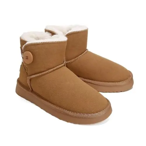Produktbild: Jifenkla Winterstiefel Damen Boots, Warm Gefütterte Schneestiefel, Wasserdicht WinterBoots, Rutschfest Winterschuhe Damenstiefel Winter Stiefel Fellstiefel