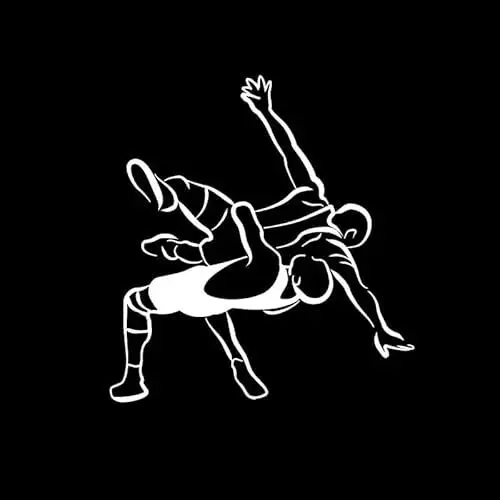 Produktbild: JIFENLI Autoaufkleber 12,1 * 13 cm interessante Aufkleber Auto Styling reflektierende hochwertige Wrestling Grafik Zubehör Silhouette
