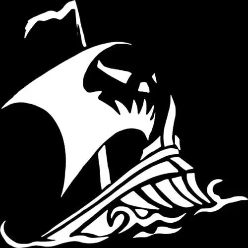 Produktbild: JIFENLI Autoaufkleber 14,6 cm * 14,6 cm Piratenschiff Cartoon Vinyl Aufkleber Autozubehör Schwarz/Silber
