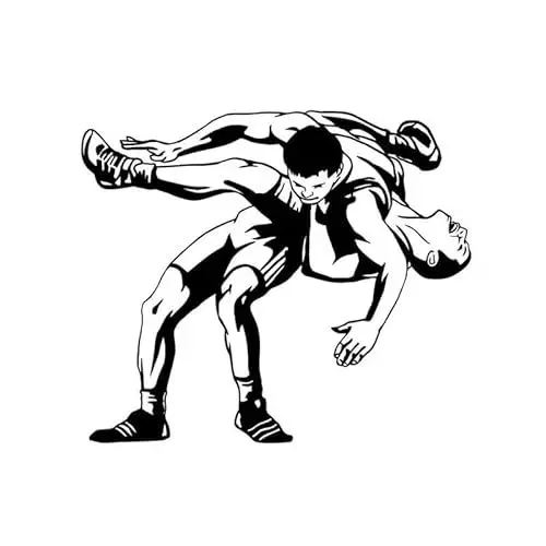 Produktbild: JIFENLI Autoaufkleber 15,6 * 13,4 CM Mysteriöse Wrestling Aufkleber Auto Styling Vinyl Zubehör Silhouette