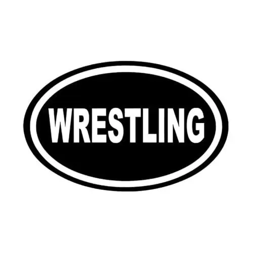 Produktbild: JIFENLI Autoaufkleber 16,1 * 10,3 CM Mode Auto Styling Aufkleber Vinyl Zubehör Wrestling Oval Sport Dekor
