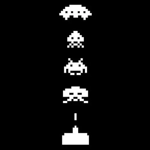 Produktbild: JIFENLI Autoaufkleber 4,3 cm * 18,2 cm Space Invaders Kreative Auto-Styling Vinyl Aufkleber Schwarz/Silber