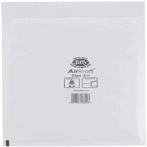 Produktbild: Jiffy Airkraft Versandtaschen für Karteien (Größe 3, 220 x 320 mm), 50 Stück weiß