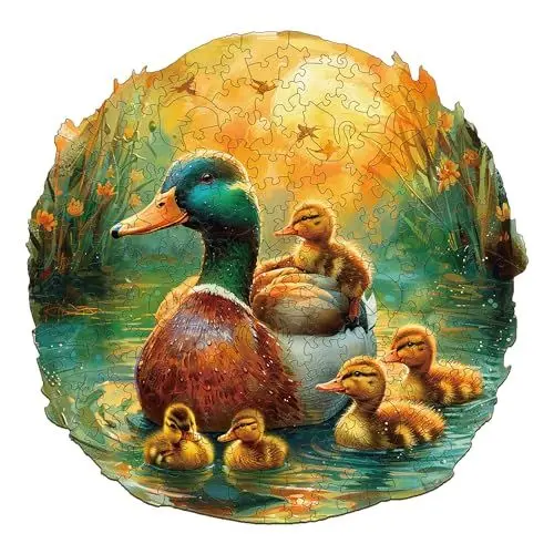 Produktbild: Jigfoxy Holzpuzzle Erwachsene,Ente Puzzle Erwachsen, Wooden Puzzle Holz Puzzle Erwachsen Und Kinder, Einzigartiges Lernspielzeug in Tierform für Freunde der Familie L-34 * 33.3cm-280pcs