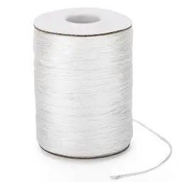 Produktbild: jijAcraft Weiß Geflochtene Nylonschnur 1,5mm, 100M Gartenschnur, Weiß Packschnur, Wetterfest Reißfeste Schnur, zum Gärtnern, Stützen von Pflanzen, Basteln, Camping