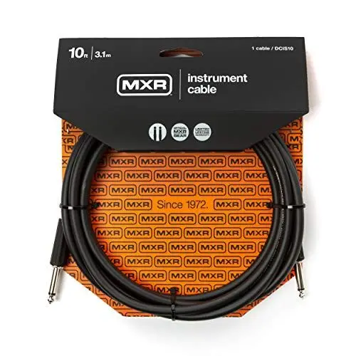 Produktbild: JIM DUNLOP MXR Standard Instrumentenkabel, Schwarz, 10 Fuß | 3,1 m, 1/4-Zoll-Geradeanschluss (DCIS10)