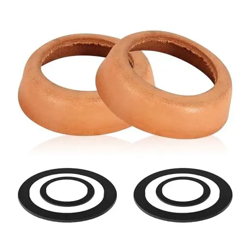 Produktbild: JINXIAN 2 Ledermanschette für Schwengelpumpe Typ 75 Kolbenmanschetten für Wasserpumpen Dichtungen Schwengelpumpe Ersatzteile Pumpenleistung für Gartenpumpe Handpumpe(Braun)