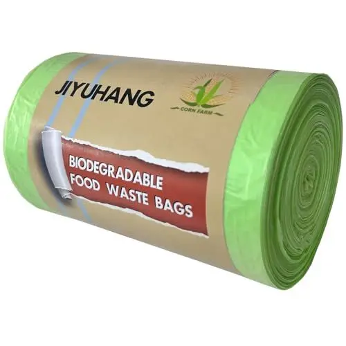 Produktbild: Jiyuhang Bio Müllbeutel 30l 75 Stück, Kompostierbare Müllbeutel Abbaubar Maisstärke Material, Müllsäcke für Küche, Büro, Wohnzimmer (Hellgrün,8GAL/50x60 cm)