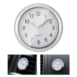 Produktbild: JIZZU Car Clock, Mini Fahrzeug Armaturenbrett Uhr für Auto, Mini Quartz Analogue Car Dashboard Uhr, Clock Time Auto Air Vent Clip Uhr für Auto Innendekoration Kleine Wanduhr Home Decor