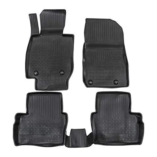 Produktbild: J&J AUTOMOTIVE | 3D Design Gummimatten Gummifußmatten Für CX-3 ab 2015, Schwarz, Anti-Rutsch, Ohne Geruch, Allwetter, Rand 3cm, 4-Teilig