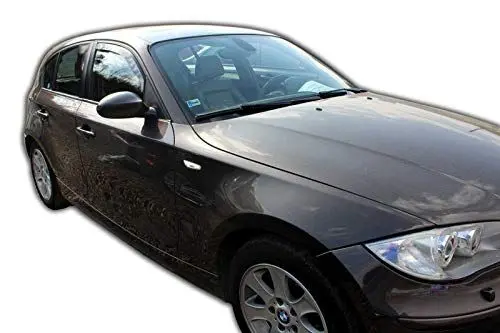Produktbild: J&J AUTOMOTIVE | Windabweiser Passend Für 1 Series E87 Fließheck 2004-2011, Heko Regenabweiser, Getönt, Set 2-Teilig, Vorne, Aerodynamisch