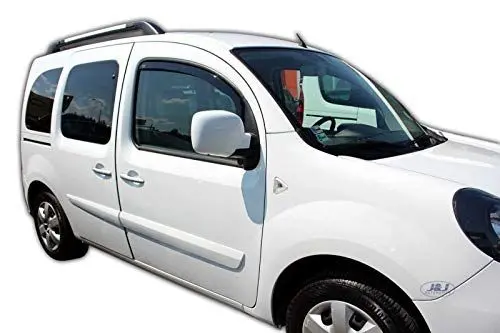 Produktbild: J&J AUTOMOTIVE | Windabweiser Passend Für Kangoo 4-Türer 2008-2021, Heko Regenabweiser, Getönt, Set 2-Teilig, Vorne, Aerodynamisch