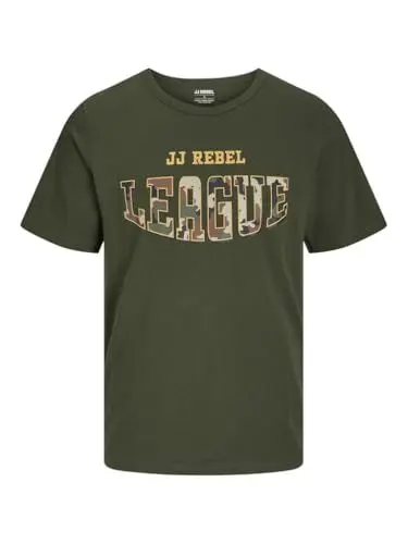 Produktbild: JJ REBEL Herren Jrebhamilton Tee Crew Neck T-Shirt, Kombu Green, M EU