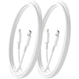 Produktbild: JJCALL USB C Lightning Kabel 1M+1.8M (MFi Zertifiziert) iPhone Schnellladekabel Power Delivery Typ C to Lightning Ladekabel für iPhone 14/13/12/11 Pro Max/Pro/XR/XS/X/SE/8Plus