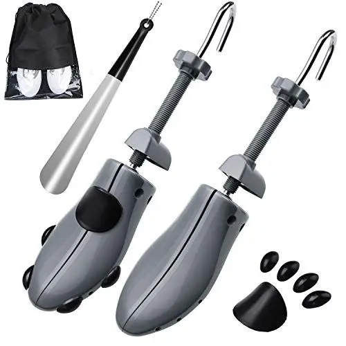 Produktbild: JJDPARTS Schuhspanner Herren und Damen, 4-Wege Schuhdehner, Schuhweiter für Einstellbare Länge und Breite mit Schuhlöffel(Für Männer EU Größe 36.5-41 und Frauen EU Größe 40-44, Grey)