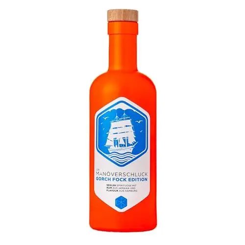 Produktbild: JJs Manöverschluck Jamaika Gorch Fock Edition - Flavoured Rum - Butterscotch & Mandarinen Aroma, 40% Vol. Segler Edition, 0,5l