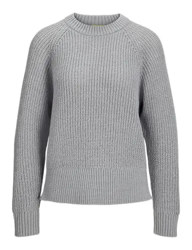 Produktbild: JJXX Damen Jxcarolina Crew Neck Knit Strickpullover, Light Grey Melange, S EU