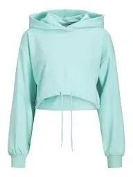 Produktbild: JJXX Women's JXALFA Loose Every Crop Hoodie Kapuzenpullover, Aruba Blue, L