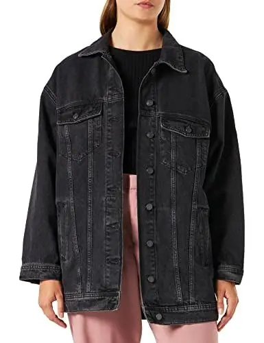 Produktbild: JJXX JACK & JONES Damen Jxalison Oversized Long Jacket Cr504 JXALISON OVERSIZED LONG JACKET CR504, Black Denim, XS