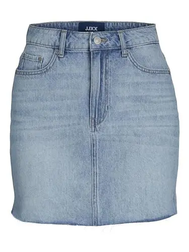 Produktbild: JJXX Women's JXAURA RH Skirt RA SN Rock, Light Blue Denim/Detail:RA003, S