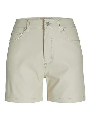 Produktbild: JJXX Women's JXKENYA Faux Leather Shorts, Seedpearl/Detail:Matte, M