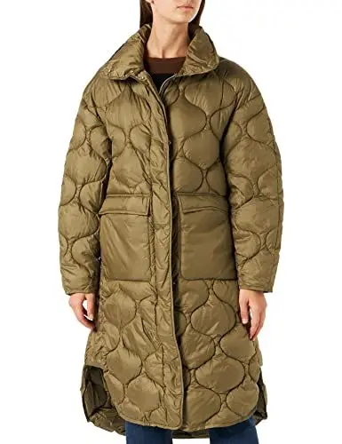 Produktbild: JJXX Women's JXLENORA Shiny Quilted Coat SN Mantel, Burnt Olive, L