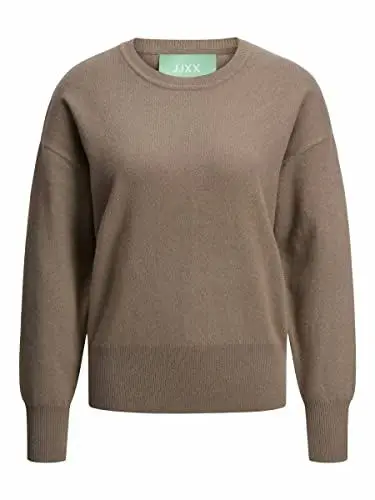Produktbild: JJXX Women's JXTAMY LS Cashmere Crew Neck Knit NOOS Pullover, Brindle, L