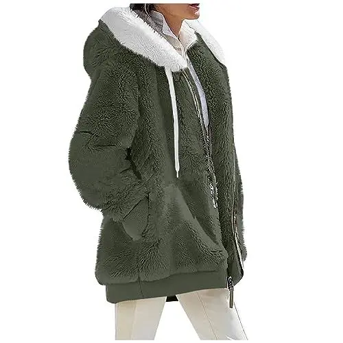 Produktbild: Tsamuo Wintermantel Softshelljacke Damen Wasserdicht Atmungsaktiv Schietwetter Jacke Tragejacke Damen Lederjacke Damen Fleecejacke Strickjacken Für Damen Lang Strickjacken Für Damen Lang Schimanski