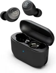 Produktbild: JLab Go Air Pop In Ear Kopfhörer kabellos Bluetooth, True Wireless Kopfhörer, 32+ Std Headphones, kabellose Ohrhörer, Earbuds mit Mikrofon, USB Ladebox, Dual Connect, EQ3 Sound, Schwarz