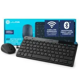 Produktbild: JLab Go Bundle Tastatur Maus Set Kabellos - Bluetooth Maus und Tastatur Klein mit 2,4 GHz Funk, Multi-Device Funktastatur mit Maus, Wireless Keyboard & Mouse für Mac/PC/Tablet/iPad/Laptop/Android