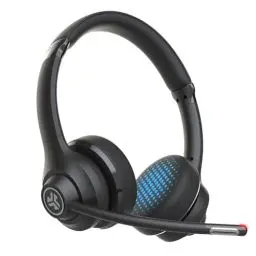 Produktbild: JLab Go Work Headset mit Mikrofon Bluetooth, 45+ Std. Akku, On Ear Wireless Headset mit Mikrofon und Multipoint, Kabellos oder mit Kabel, für PC, Handy, Büro
