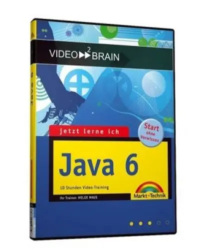 Produktbild: JLI Java 6 - Video-Training - 8 Stunden Video-Training - Java lernen wie im Kurs! Mit Entwicklungstools auf DVD und 24seitigem Booklet.: 8 Stunden ... TV mit DVD-Player (Videotraining auf DVD)